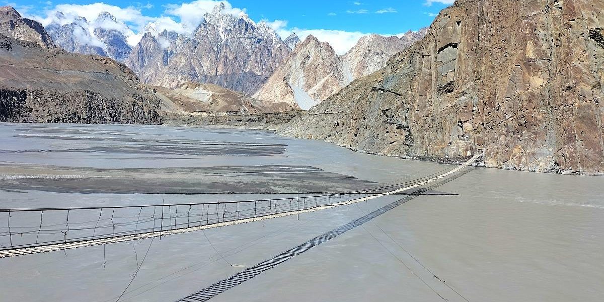 Hussaini Bridge Passu Hunza Karakorum Highway 1