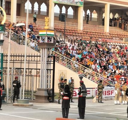 Pakistan India Flag Ceremoney